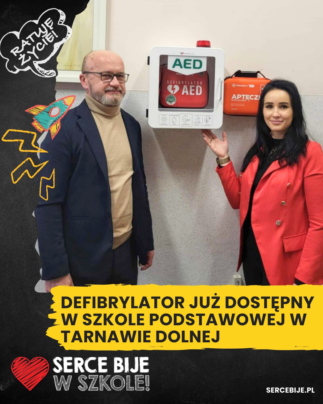 Realizacja AED — Szkoła Podstawowa, Szpetal Górny