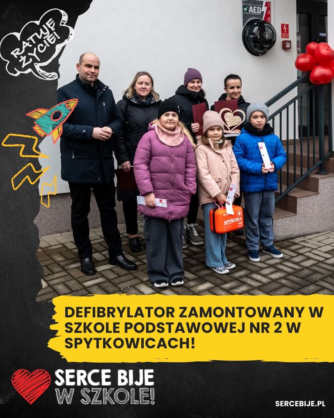 Realizacja AED — SP im. Kopernika, Poznań